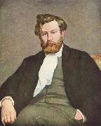 Pierre-Auguste Renoir Portrait of Alfred Sisley, oil painting on canvas